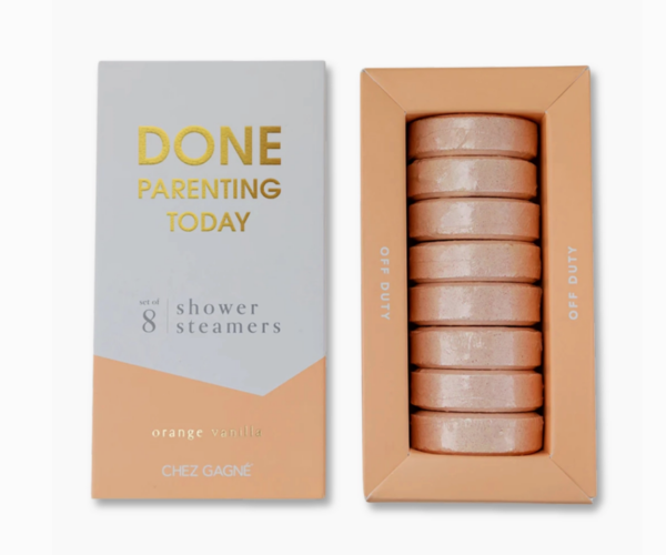 done parenting today shower steamers orange vanilla